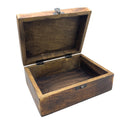 Large Wooden Keepsake Box 20x15x7.5cm – Buddha – front product view of carved wooden keepsake box