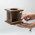 Large Buddha Mango Wood Box Burner – Handcrafted Wax & Essential Oil Warmer – product view