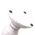 Classic Candle Stand – Whitewashed – Small – front product view of mango wood candle holder