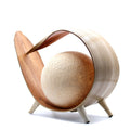 Natural Coconut Lamp - Natural Loop – Boho Table Light – product view