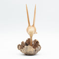 Hand-Carved Parasite Wood Hummingbird Sculpture – product view