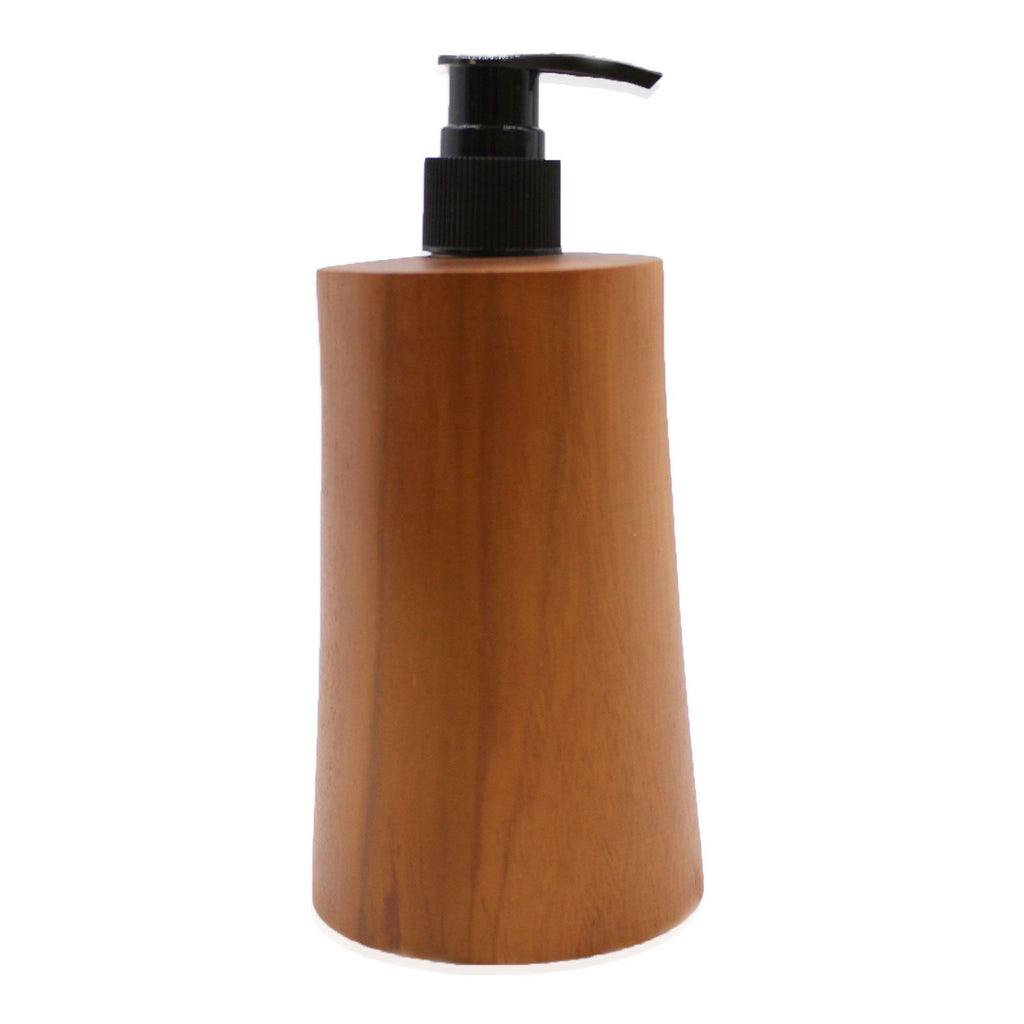 Natural Teak Wood Refillable Soap Dispenser – Taper – detail view 9 of teak soap dispenser