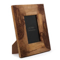 Medium Mango Wood Picture Frame (for 10x15cm) 26x20x2cm – Hamsa – Black – front product view of mango wood picture frame